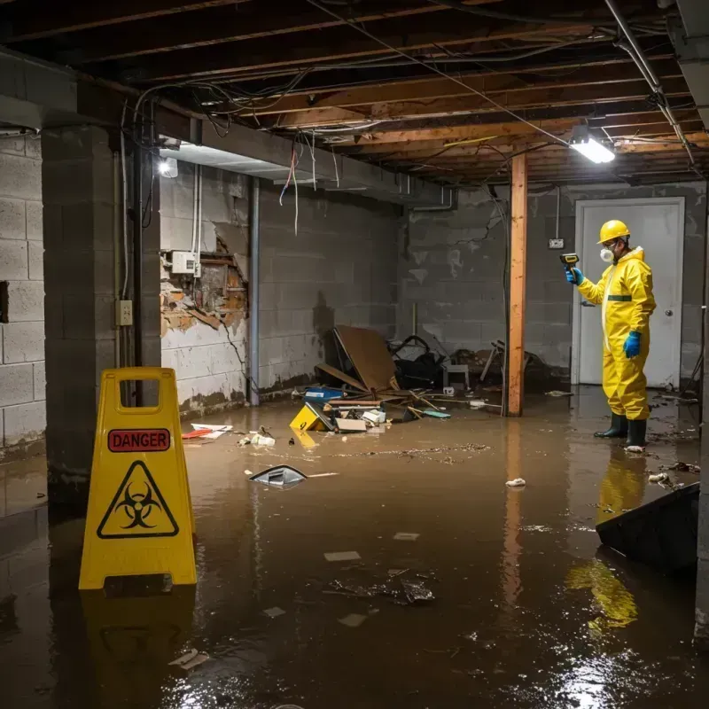 Flooded Basement Electrical Hazard in Kennebunkport, ME Property